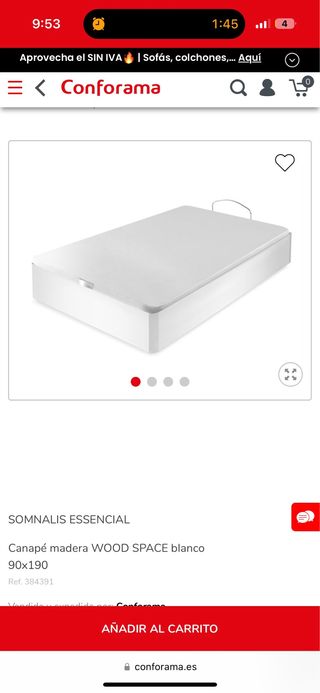 Colchón FLEX y canapé madera