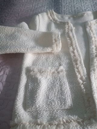 Chaqueta Zara Blanca Talla XL