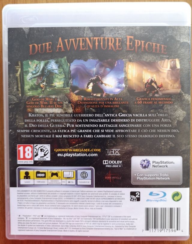 God of War Collection PS3 Playstation 3