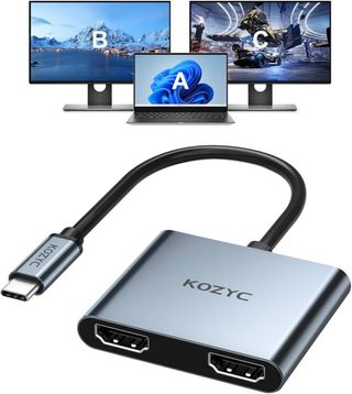 Adaptador USB-C a Doble HDMI 4K@60Hz