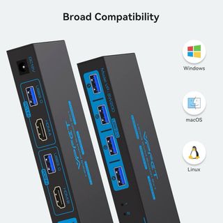 VPECT HDMI KVM Switch 2x1 4K60Hz USB3.0
