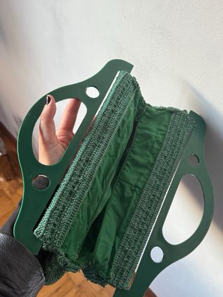 Bolso de mano vintage tejido a mano