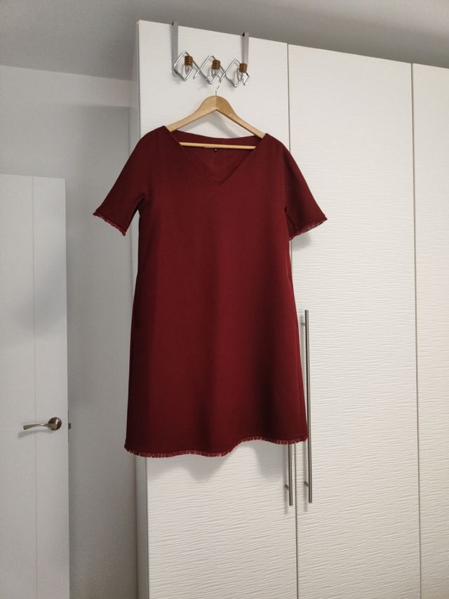 Vestido granate Sra.