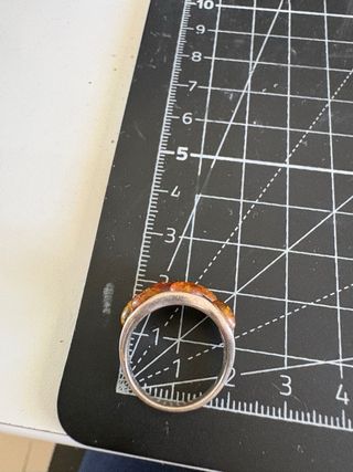 Anillo Plata Ley Ámbar 3 Colores