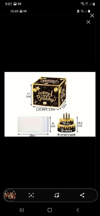 Caja sorpresa cumpleaños dinero