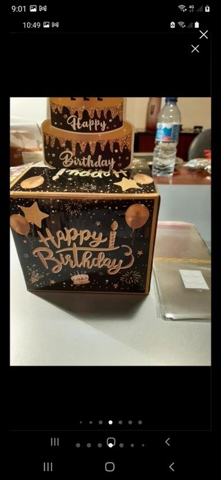 Caja sorpresa cumpleaños dinero