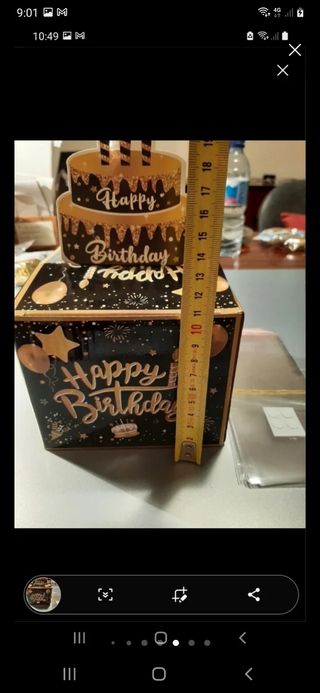 Caja sorpresa cumpleaños dinero