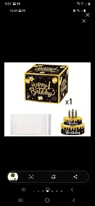 Caja sorpresa cumpleaños dinero