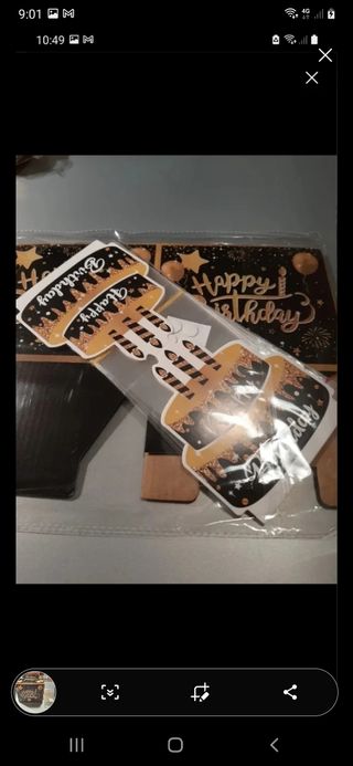 Caja sorpresa cumpleaños dinero