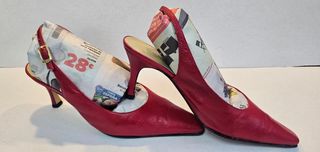 Zapatos de salón Dansi piel rojos talla 38