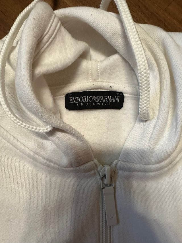 Felpa Emporio Armani bianca