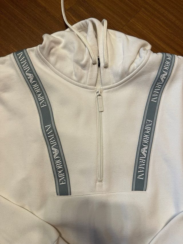 Felpa Emporio Armani bianca