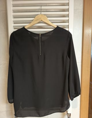 Blusa gasa negra mujer T:L