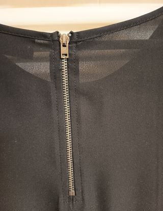 Blusa gasa negra mujer T:L
