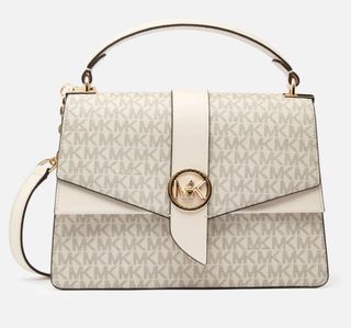 Bolso Michael Kors original Beige y Dorado.