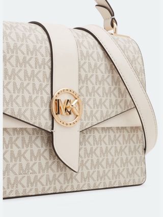 Bolso Michael Kors original Beige y Dorado.