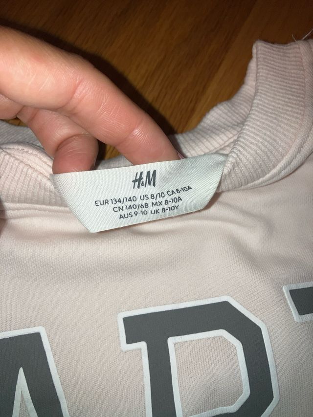 Sudadera H&M Paris Le Marais Rosa