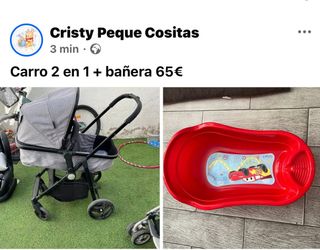 Carro 2 en 1 + bañera