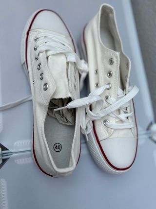 Zapatillas casuales blancas mujer