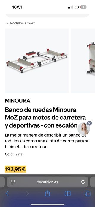 Rodillo de entrenamiento para bicicleta