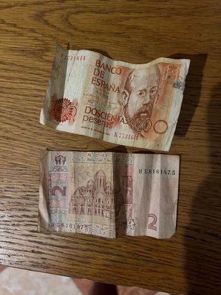 2 Billetes Pesetas España Coleccionismo