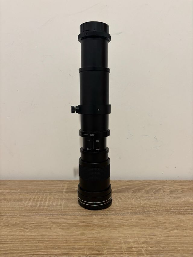 Objetivo Jintu 420-800mm + Duplicador 2X