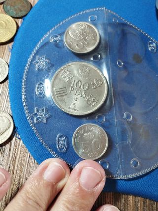 Conjunto 3 monedas Mundial 82 España