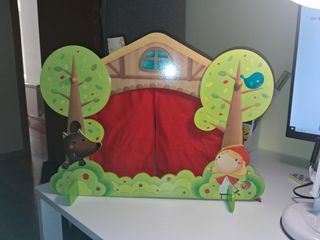 Teatro de marionetas infantil como nuevo