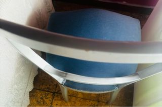 2 Sillas Isabelinas Gris y Azul