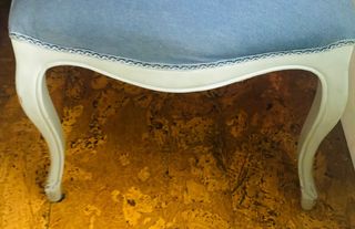 2 Sillas Isabelinas Gris y Azul