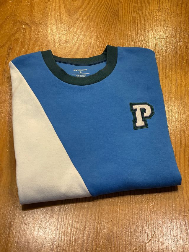Sudadera Prozis Azul y Verde Talla L