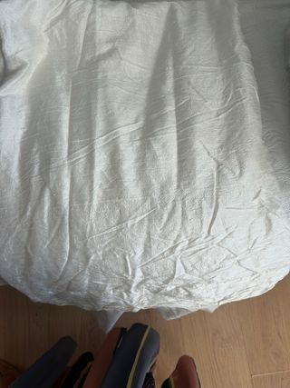 Juego de cortinas de seda blancas