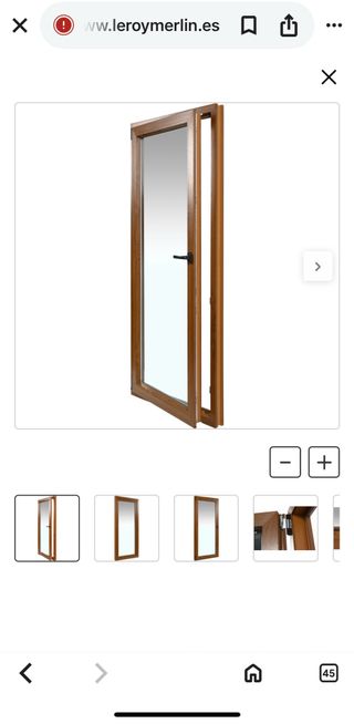 Puerta balconera PVC y cristal sin estrenar