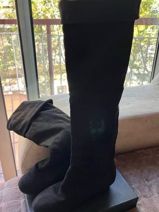 Botas de gamuza negras