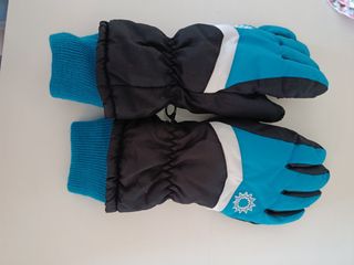Guantes Esquí Niño 4-5 Años Azul/Negro