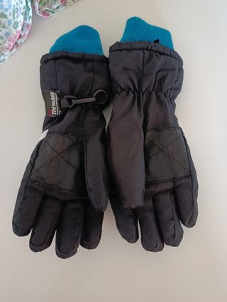 Guantes Esquí Niño 4-5 Años Azul/Negro