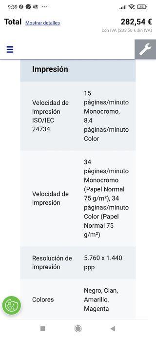 Impresora Epson WF-7515 A3 Escáner precio negociab