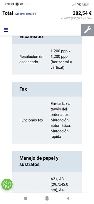 Impresora Epson WF-7515 A3 Escáner precio negociab