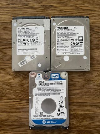 Discos Duros Toshiba y WD 500GB