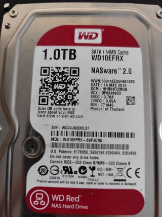 Disco Duro WD 1TB NAS