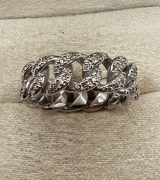 Anillo Oro 18kt Diamantes Champagne