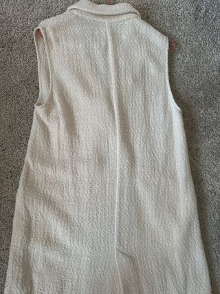 Chaleco Vestido Zara Beige Talla M