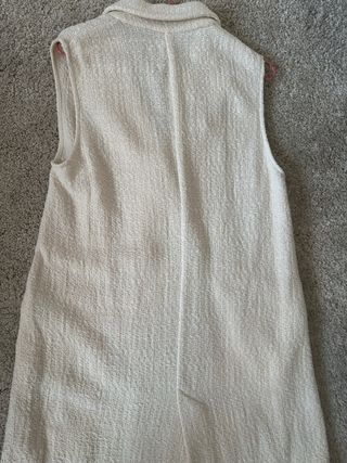 Chaleco Vestido Zara Beige Talla M
