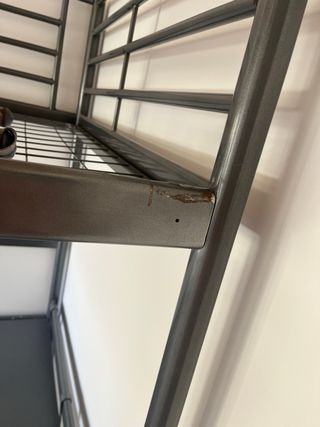 Cama Alta con Escritorio (Ikea Svarta)