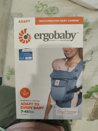 Mochila Porteo Ergobaby Adapt Azul+ funda invierno