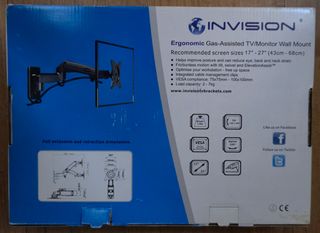 SOPORTE TELEVISOR PARED INVISION 17"a 27"