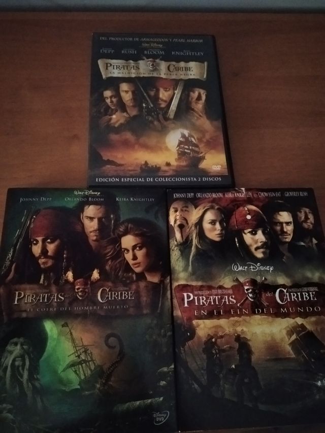 Trilogía piratas del Caribe dvd