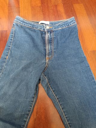 Pantalones vaqueros tiro alto niña Zara