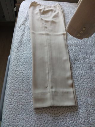 Traje de chaqueta Festa rayas diplomáticas beige M