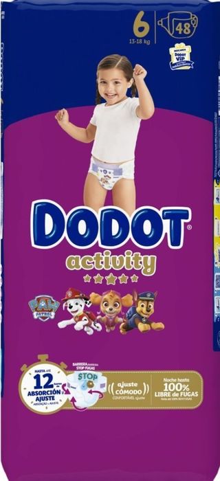 Dodot Activity Talla 6 - 2 Paquetes (48 uds)